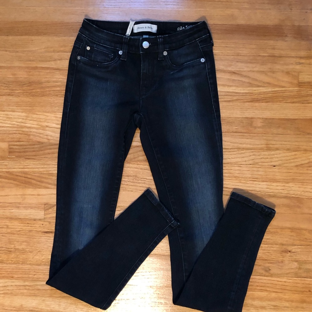 Henry & Belle Lila Super Skinny Denim Jeans Sz 25